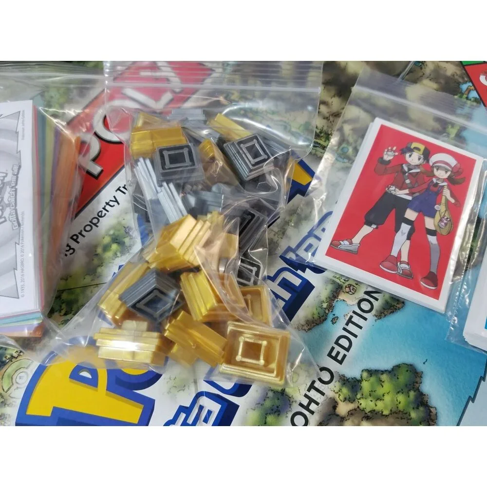 Monopoly Pokemon Johto Edition Board Game Complete 2016 Hasbro
